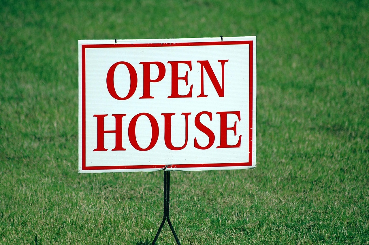 Open sign in a storefront door